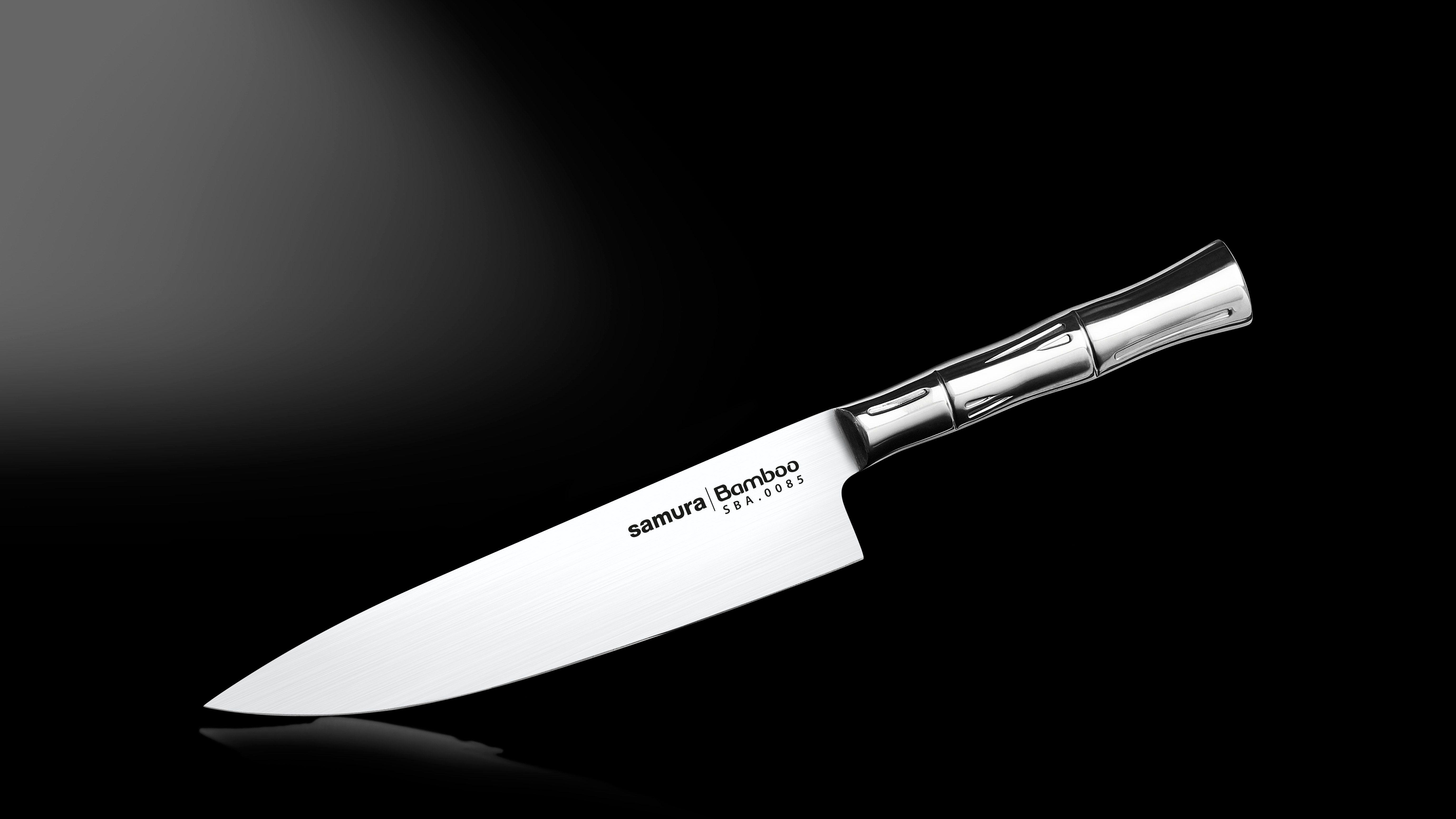 SBA-0085 Нож кухонный "Samura Bamboo" Шеф 200мм, AUS-8 
