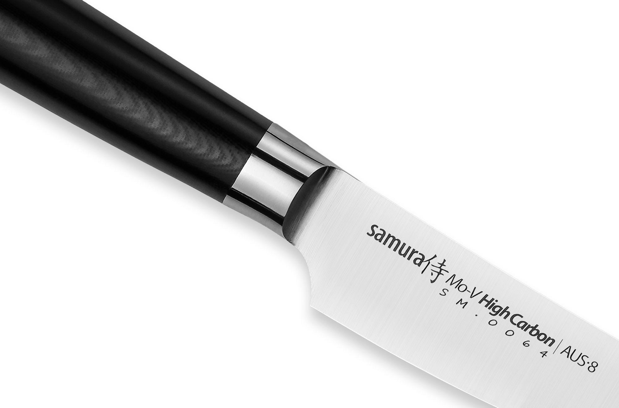 SM-0064 Нож кухонный "Samura Mo-V" малый мясницкий 155 мм, G-10