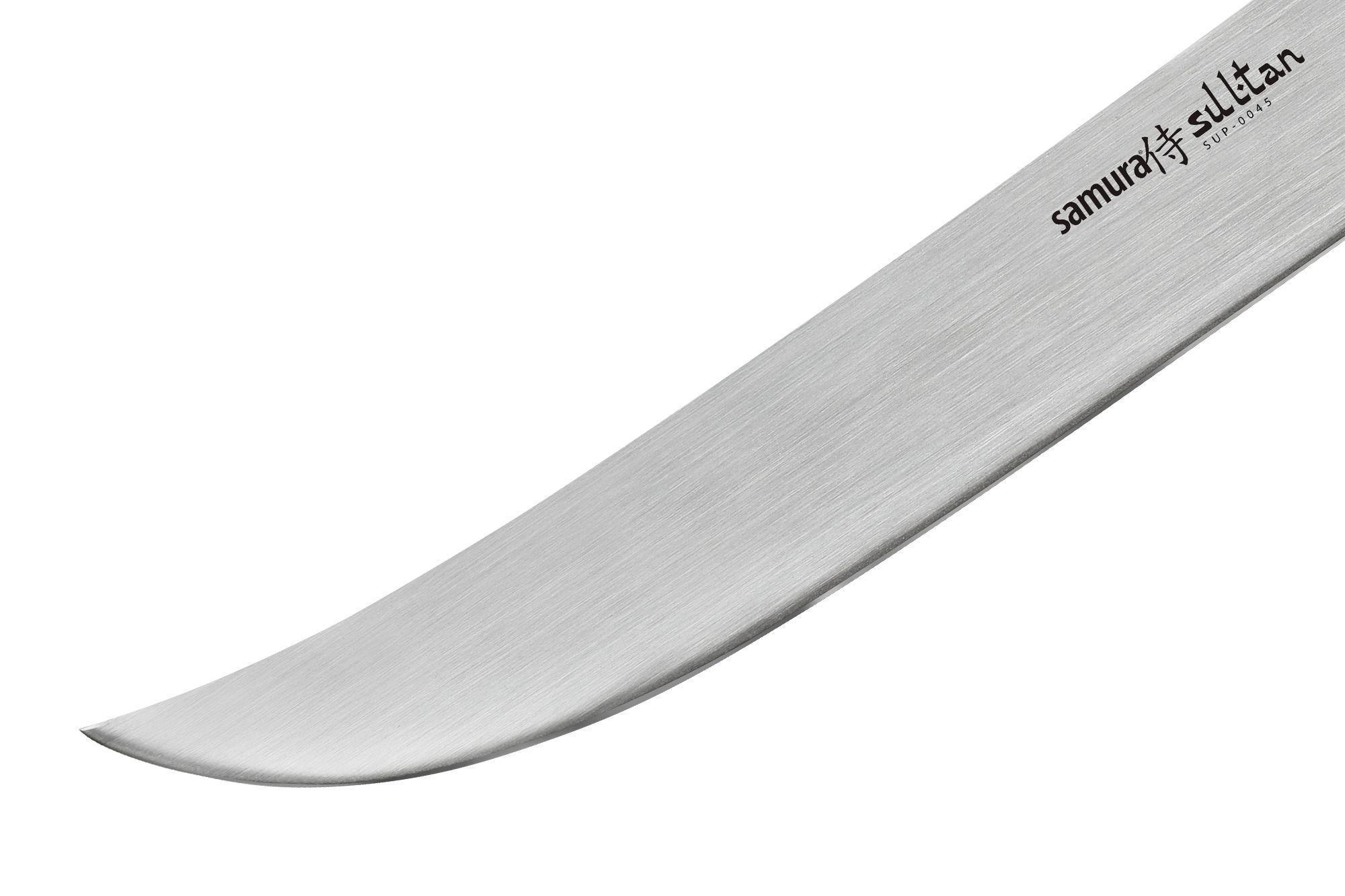 SUP-0045 Нож кухонный "Samura SULTAN PRO" для нарезки, пчак 213 мм, ТЭП, AUS-8