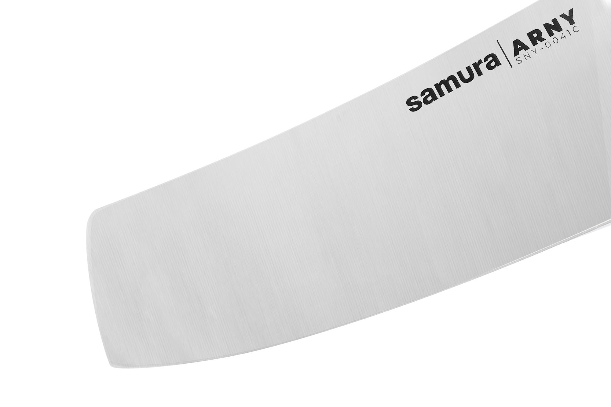 SNY-0041BC Кухонный топорик Модерн "Samura ARNY" 208 мм, ТЭП коралловый, AUS-8 с галтовкой