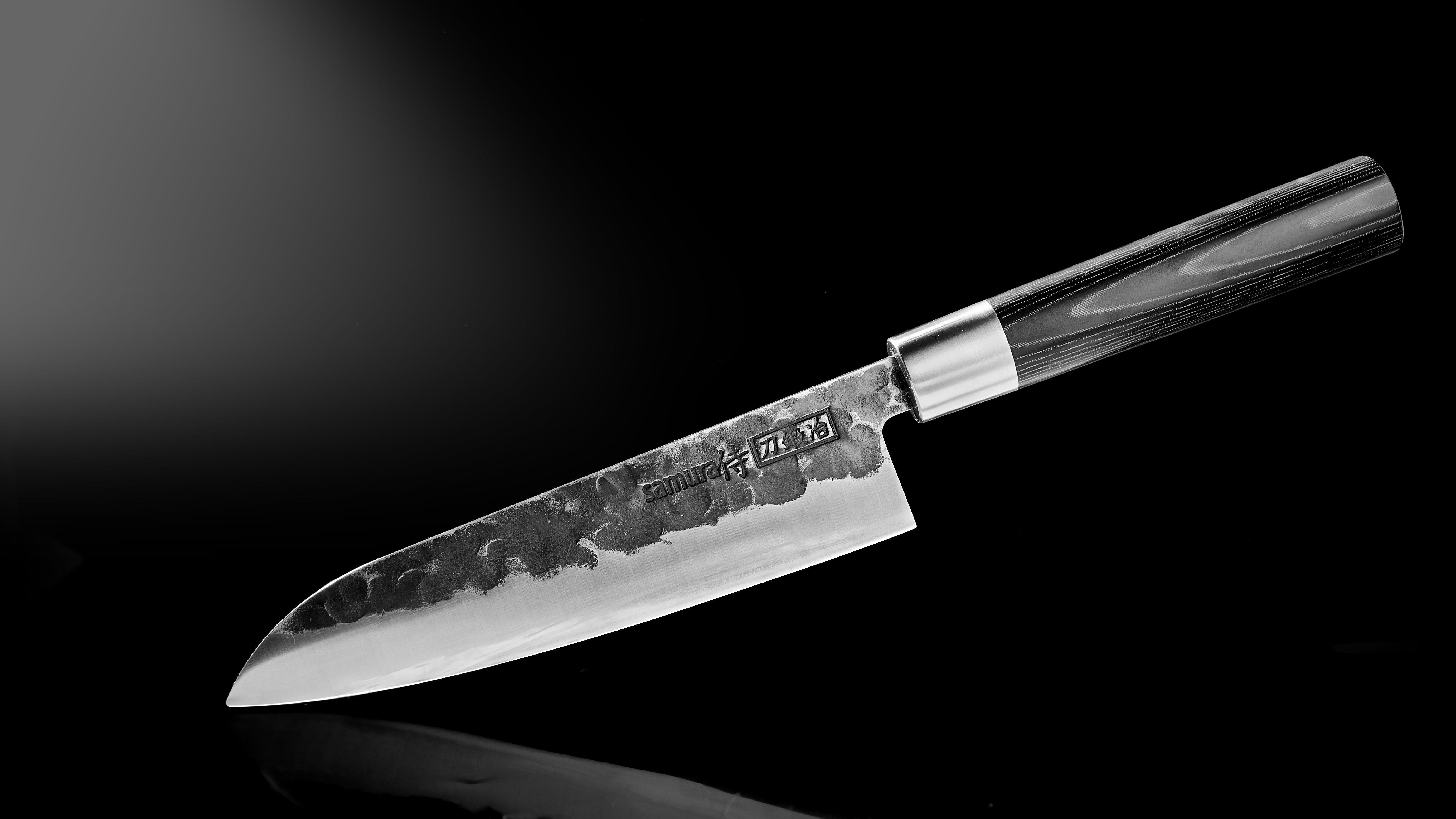 SBL-0095 Набор: нож кухонный "Samura BLACKSMITH" Сантоку 182 мм