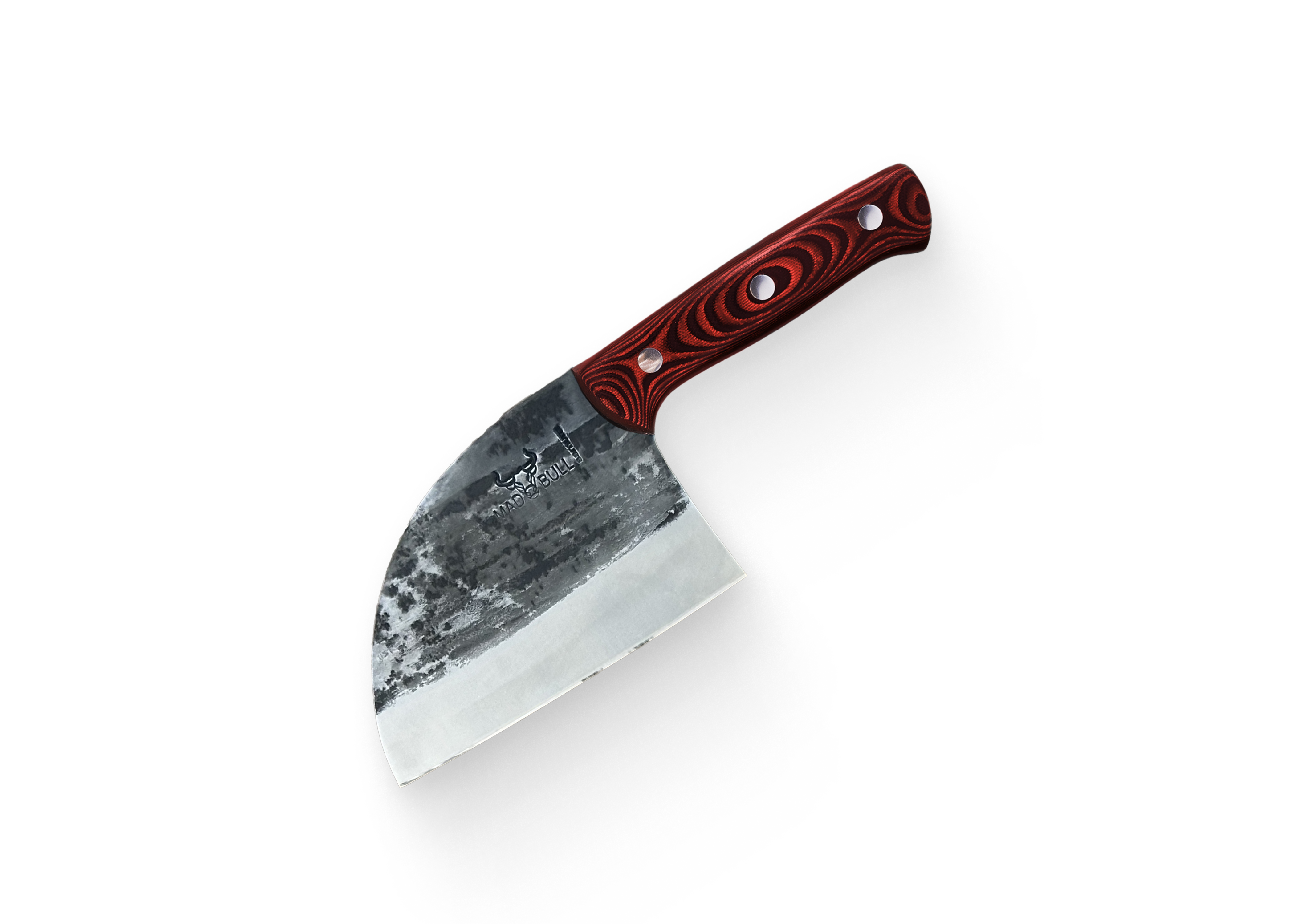 SMB-0041R Топорик кухонный "Samura MAD BULL" 180 мм, G-10 красно-чёрный