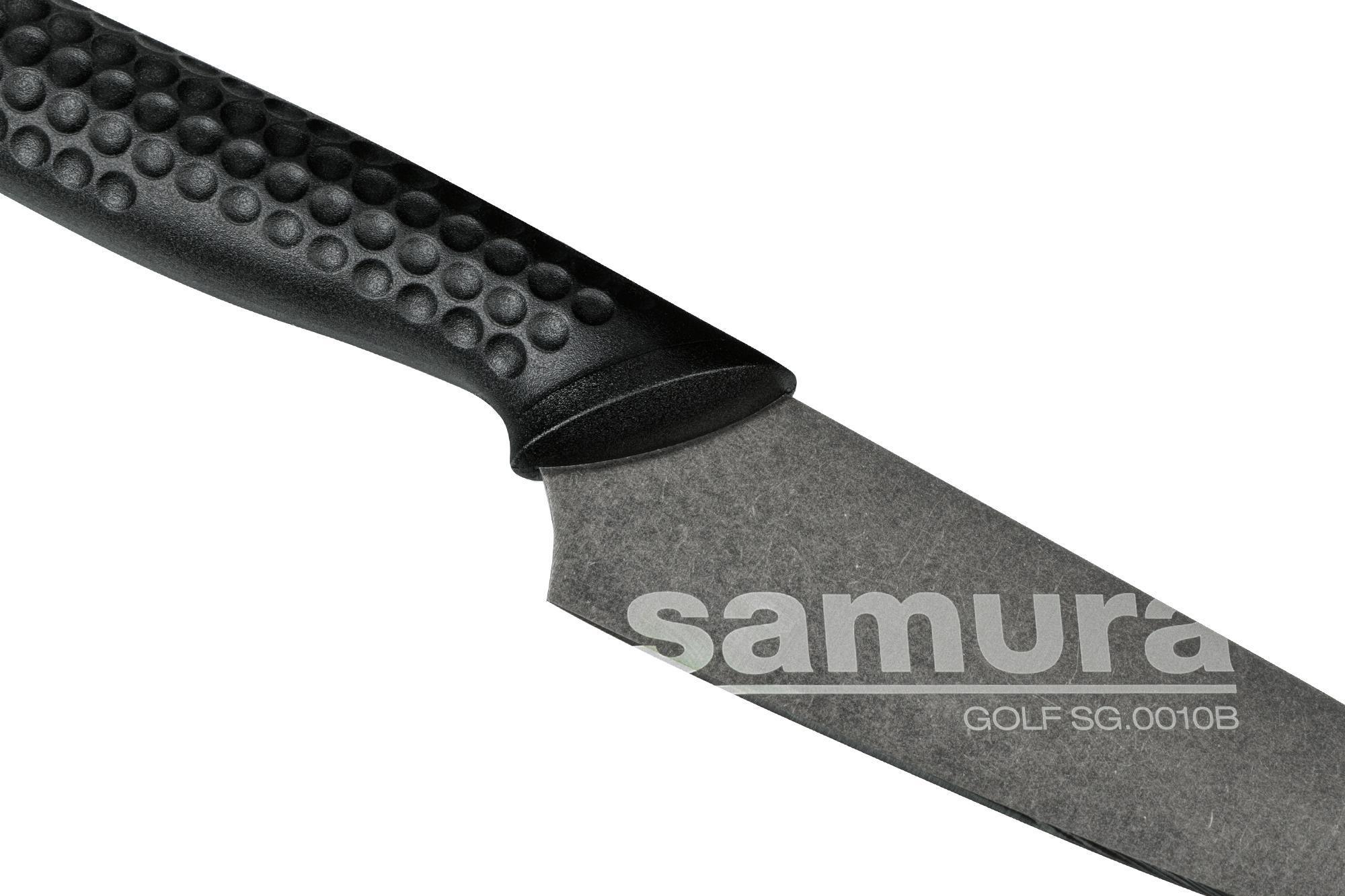 SG-0010B/K Нож кухонный "Samura GOLF Stonewash" овощной 98 мм, AUS-8