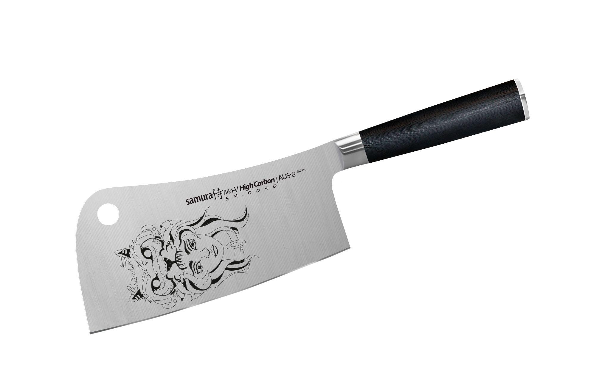SM-0040 Топорик кухонный "Samura Mo-V" 180 мм, G-10