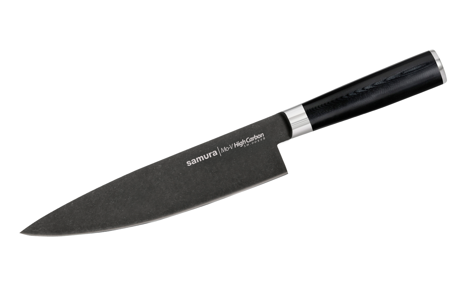 SM-0085B Нож кухонный "Samura Mo-V Stonewash" Шеф 200 мм, G-10