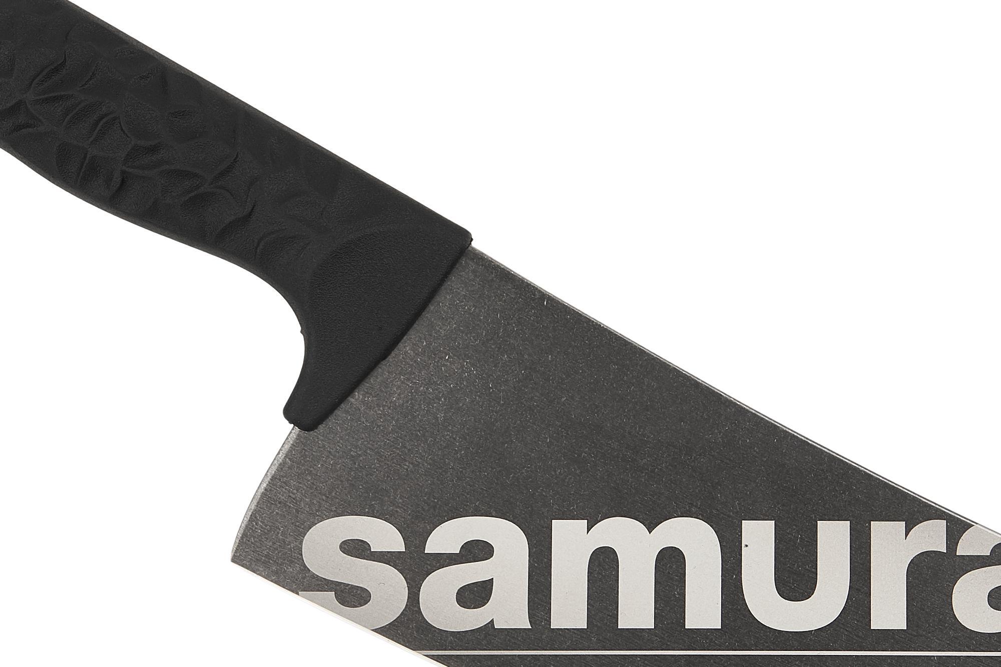 SNY-0041B Кухонный топорик Модерн "Samura ARNY" 208 мм, ТЭП черный, AUS-8 с галтовкой