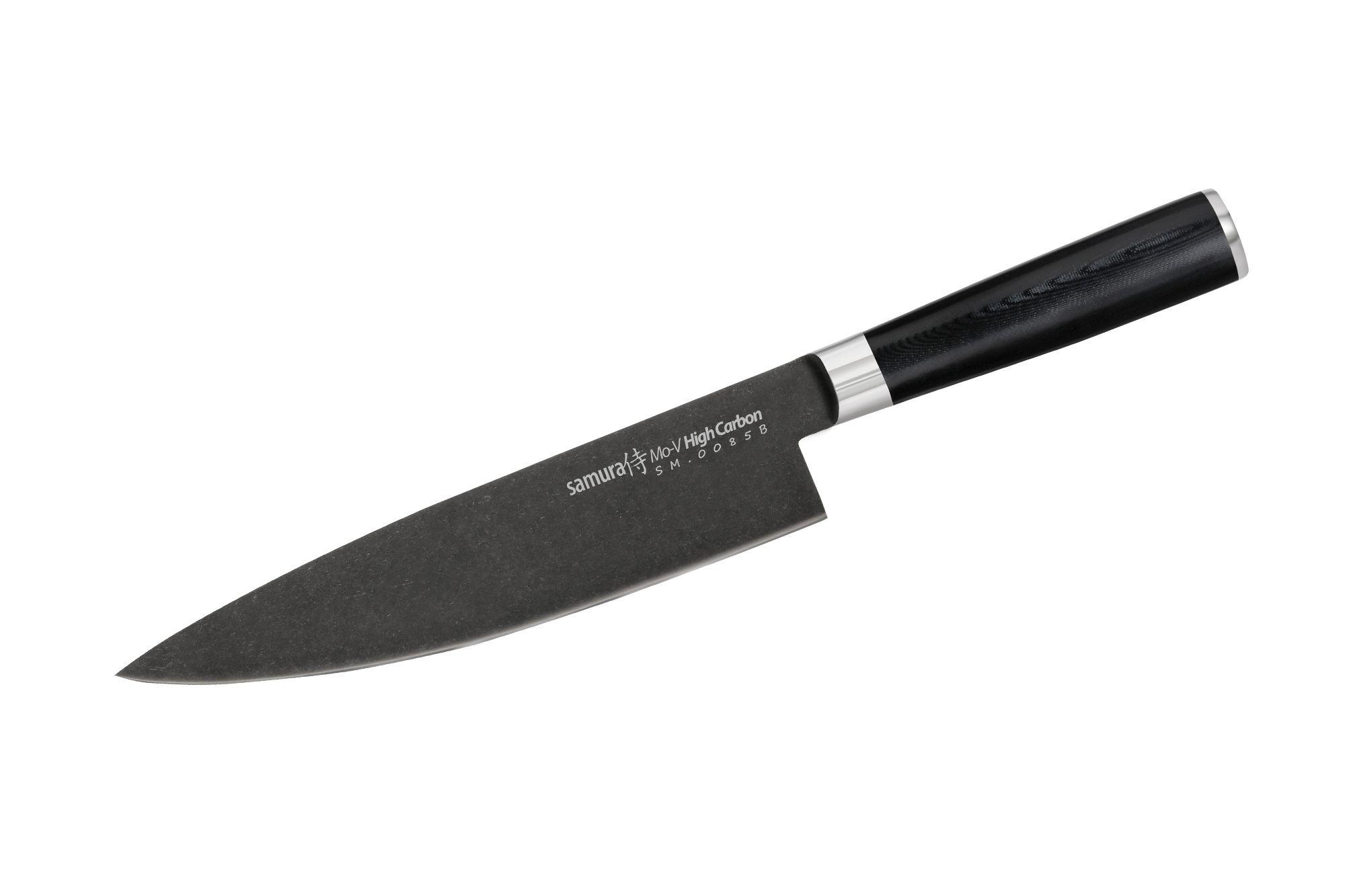 SM-0220B Набор из 3 ножей "Samura Mo-V Stonewash" в подарочной коробке(10, 21, 85), G-10