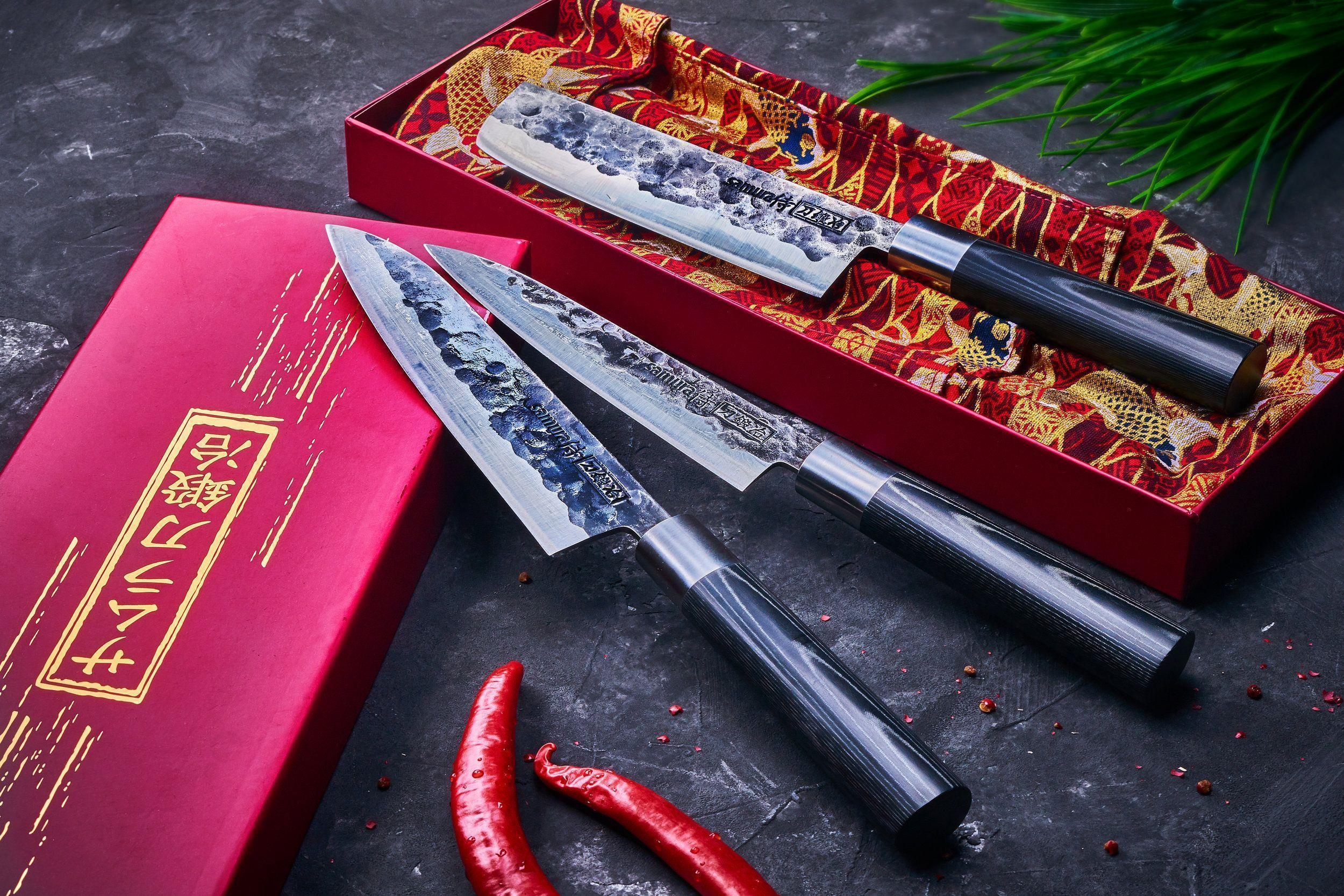 SBL-0043 Набор: нож кухонный "Samura BLACKSMITH" накири 168 мм