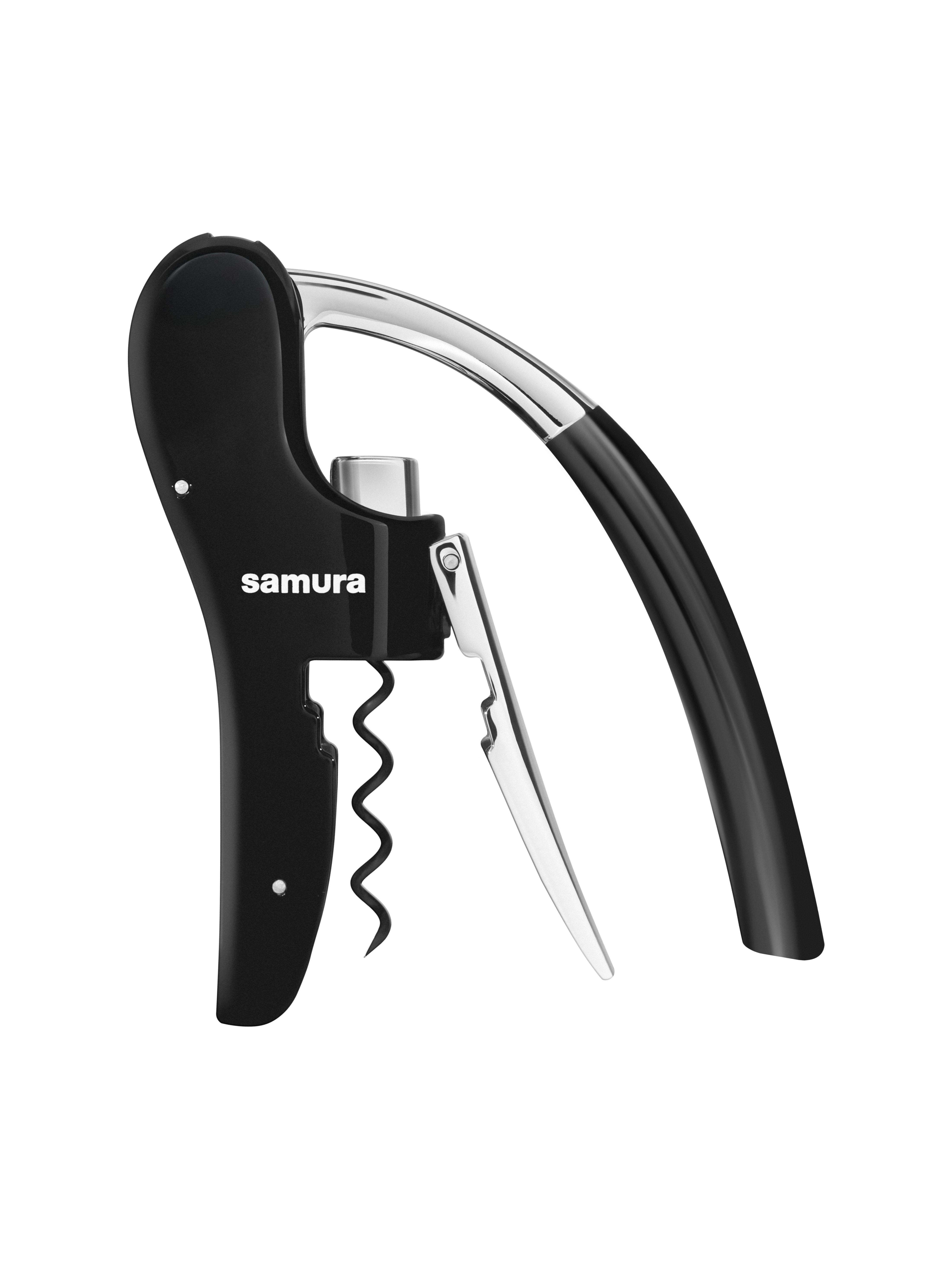 SWO-02 Штопор для вина "Samura", черный, цинковый сплав