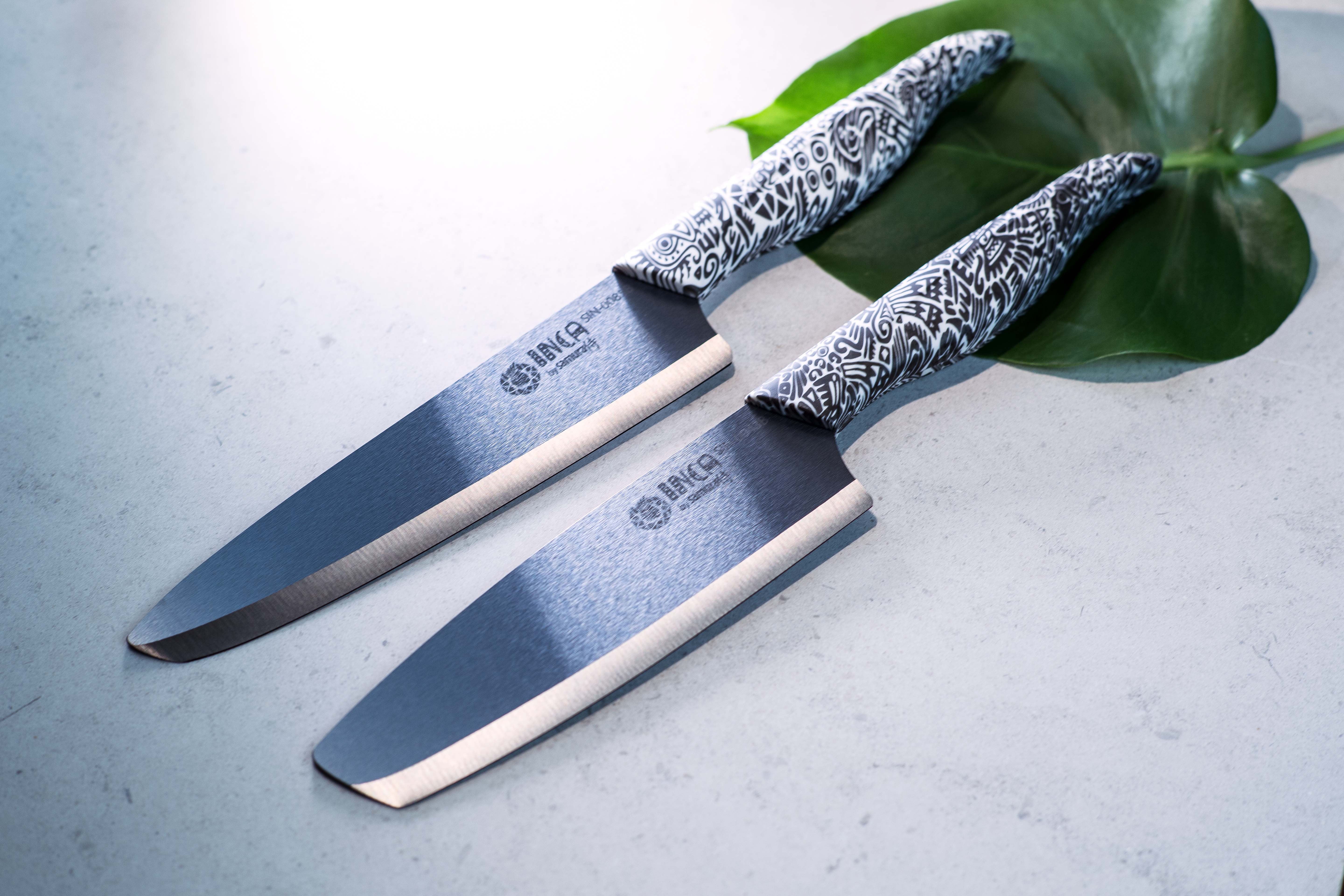 SIN-0220B Набор из 3-х ножей "Samura Inca", чёрная циркониевая керамика