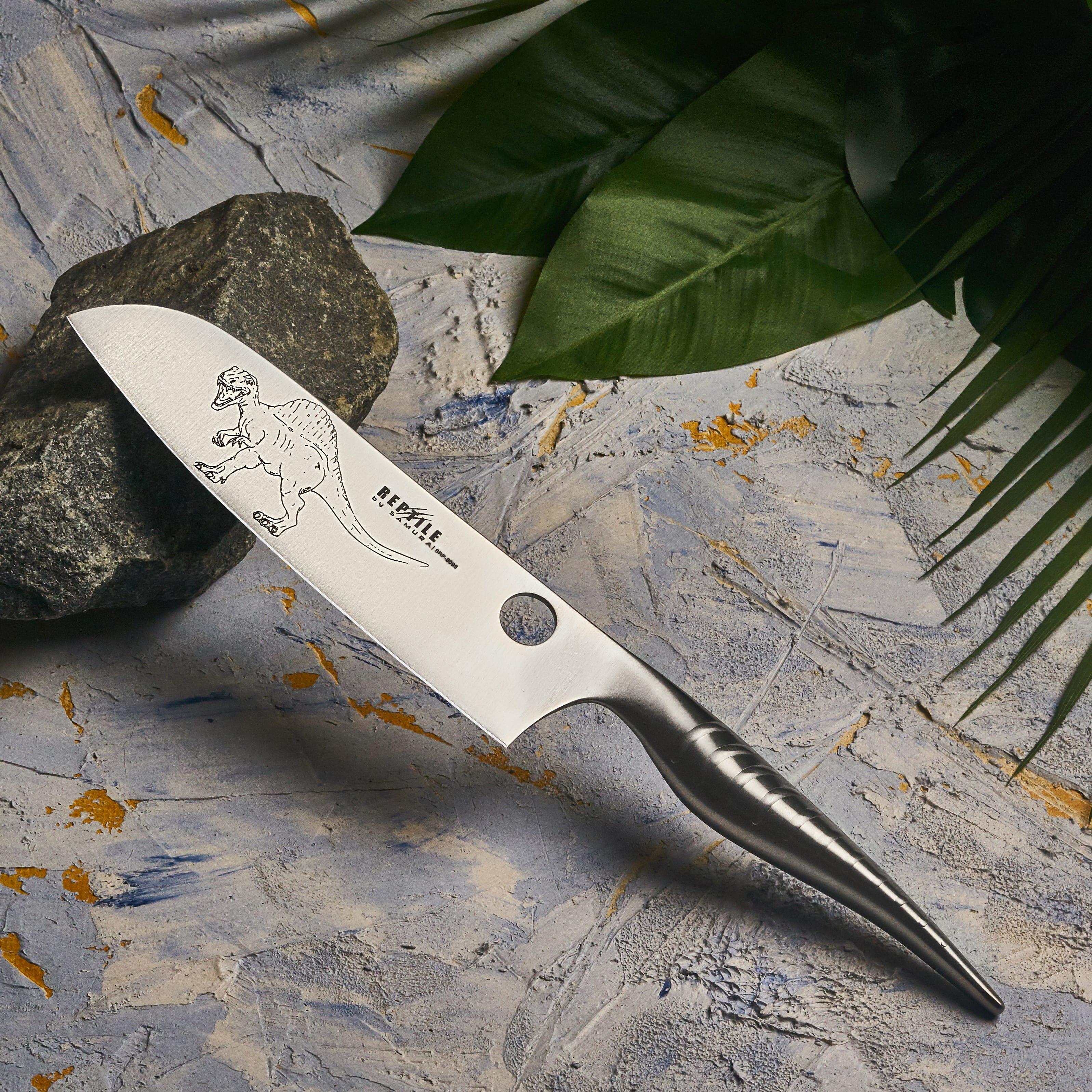 SRP-0095 Нож кухонный "Samura REPTILE" Сантоку 170 мм, AUS-10