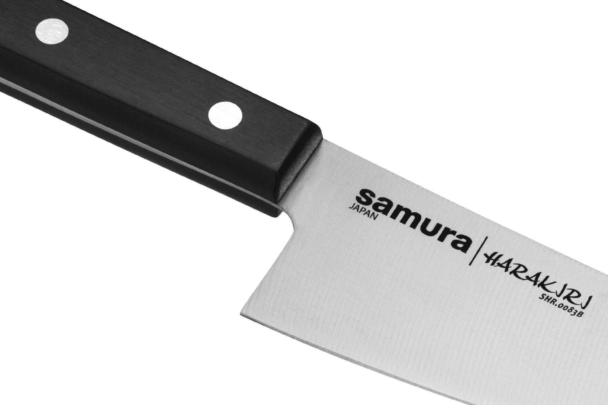 SHR-0083B/K Нож кухонный "Samura HARAKIRI" малый Шеф 166 мм, корроз.-стойкая сталь, ABS пластик