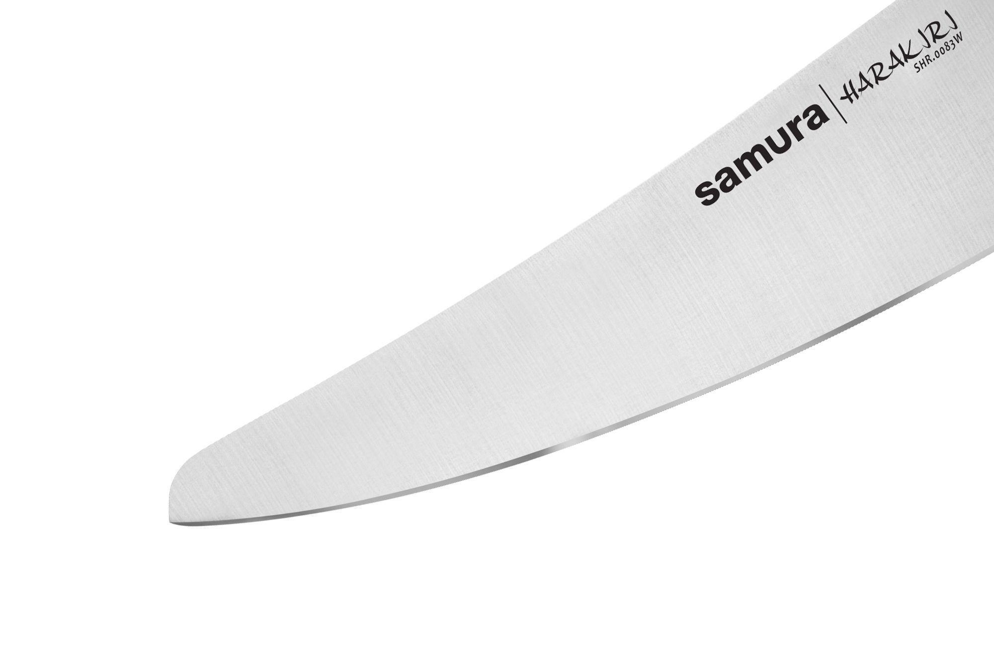 SHR-0083W Нож кухонный "Samura HARAKIRI" малый Шеф 166 мм, корроз.-стойкая сталь, ABS пластик