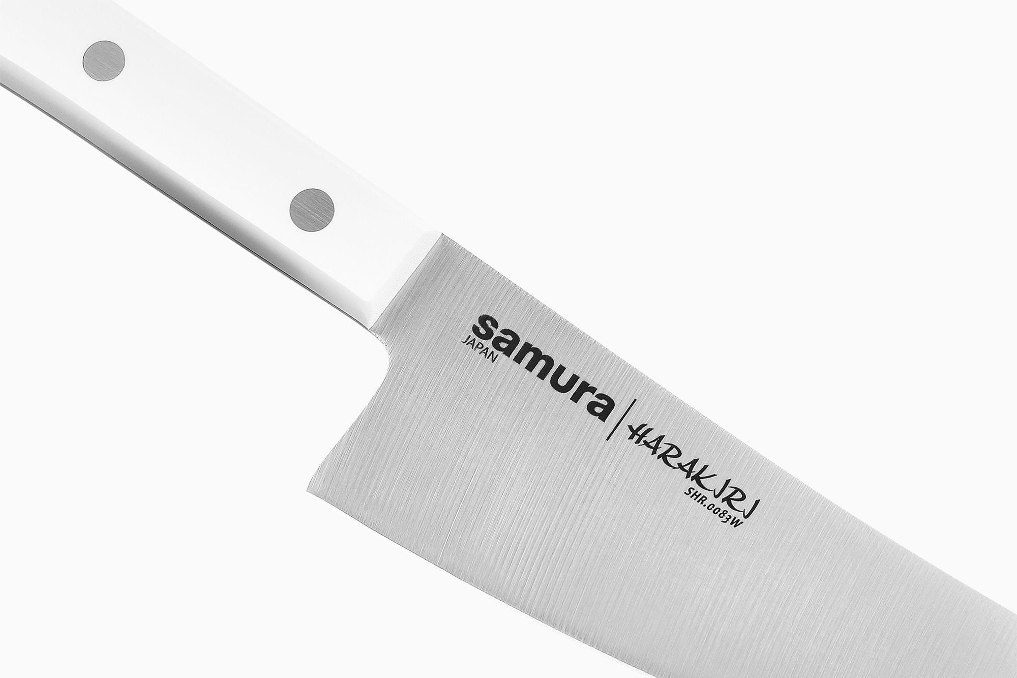 SHR-0083W Нож кухонный "Samura HARAKIRI" малый Шеф 166 мм, корроз.-стойкая сталь, ABS пластик
