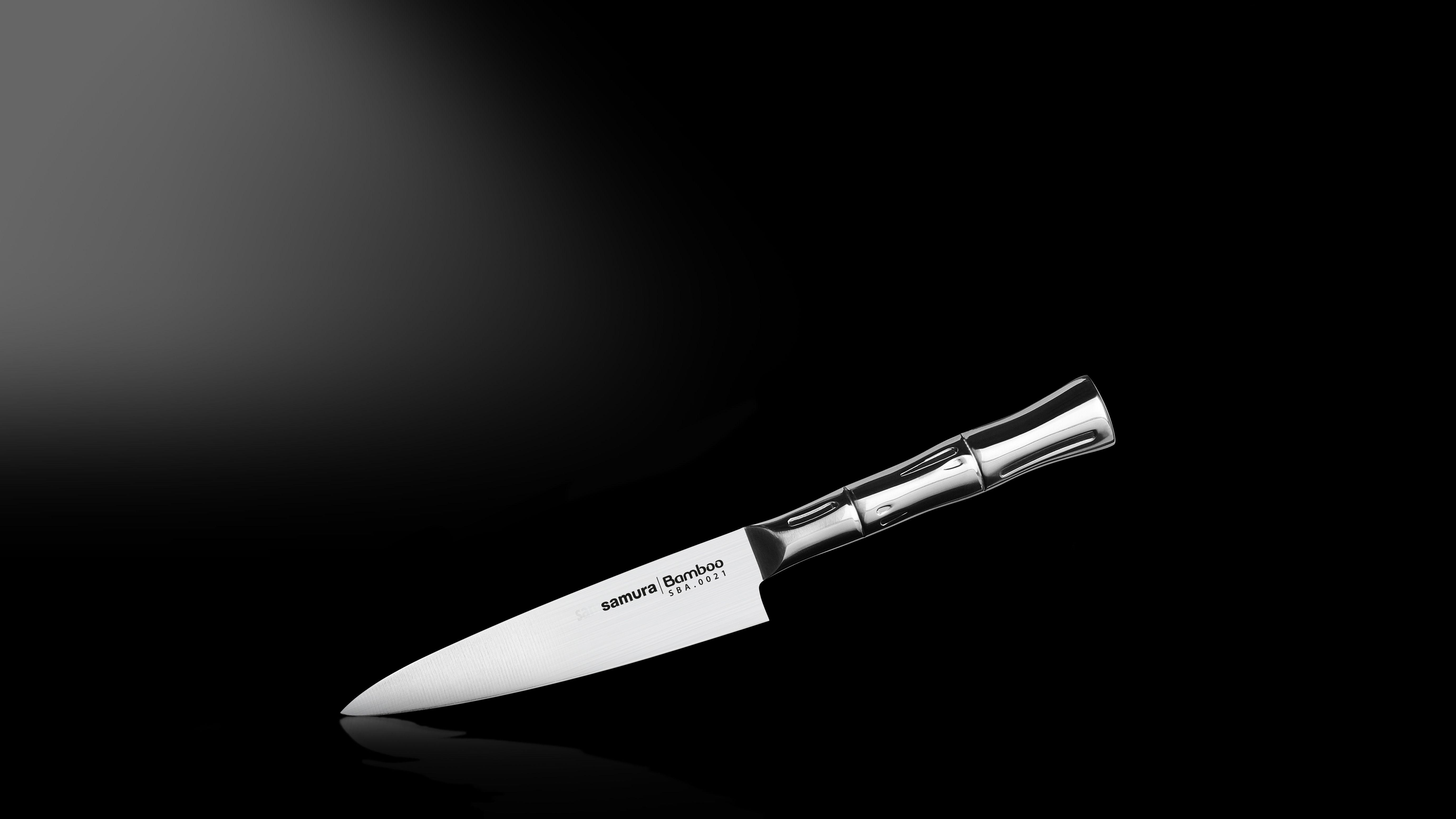 SBA-0021 Нож кухонный "Samura Bamboo" универсальный 120мм, AUS-8 