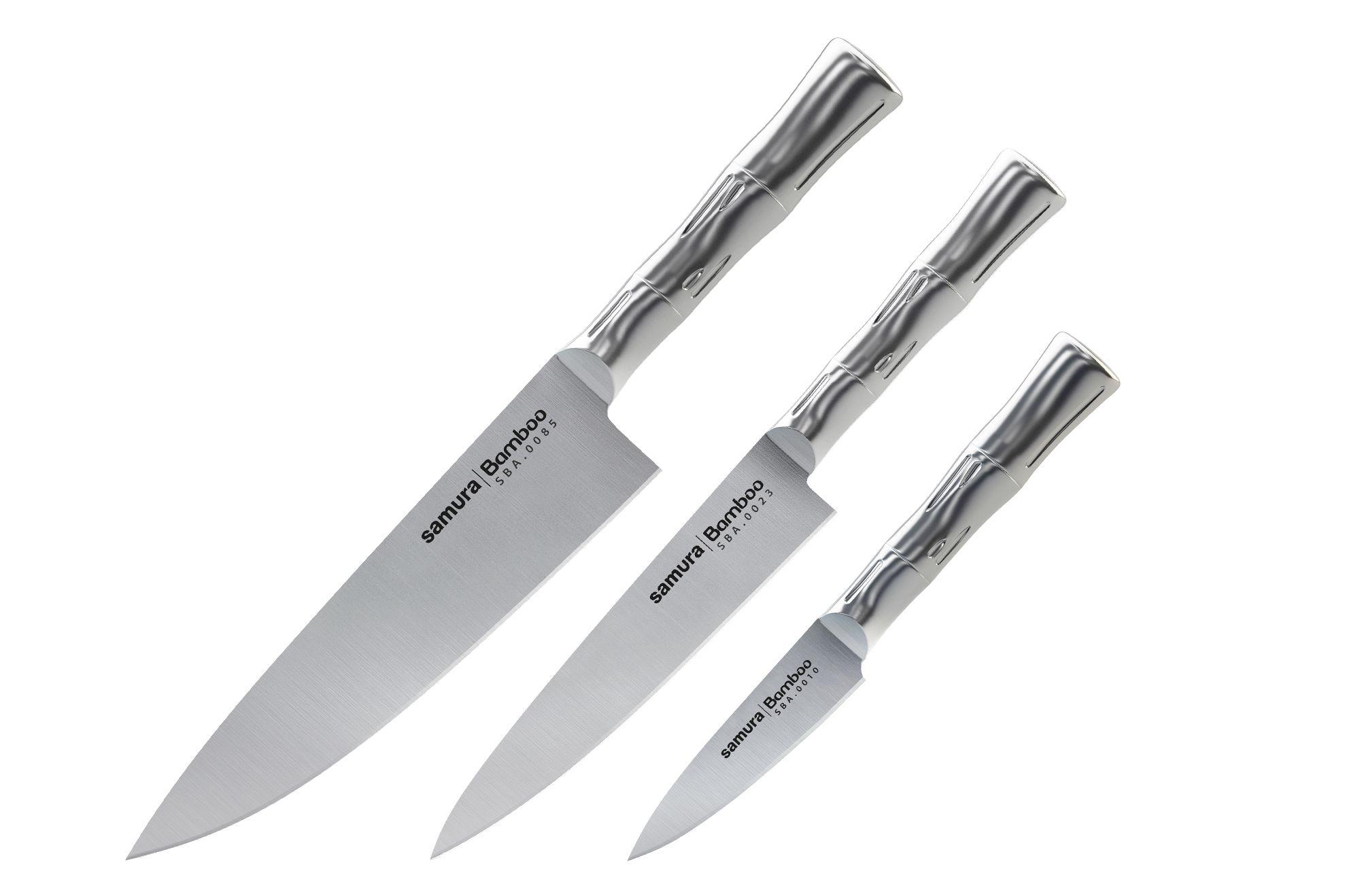 SBA-0220 Набор из 3 ножей "Samura Bamboo" в подарочной коробке