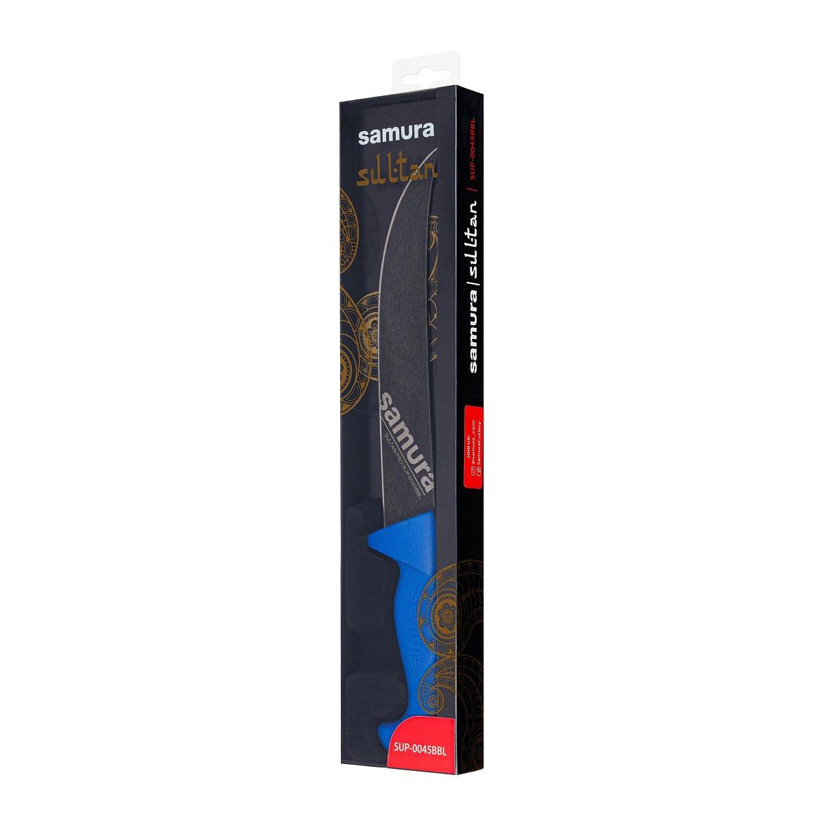 Шеф нож Samura SULTAN PRO SUP-0085BBL с галтовкой