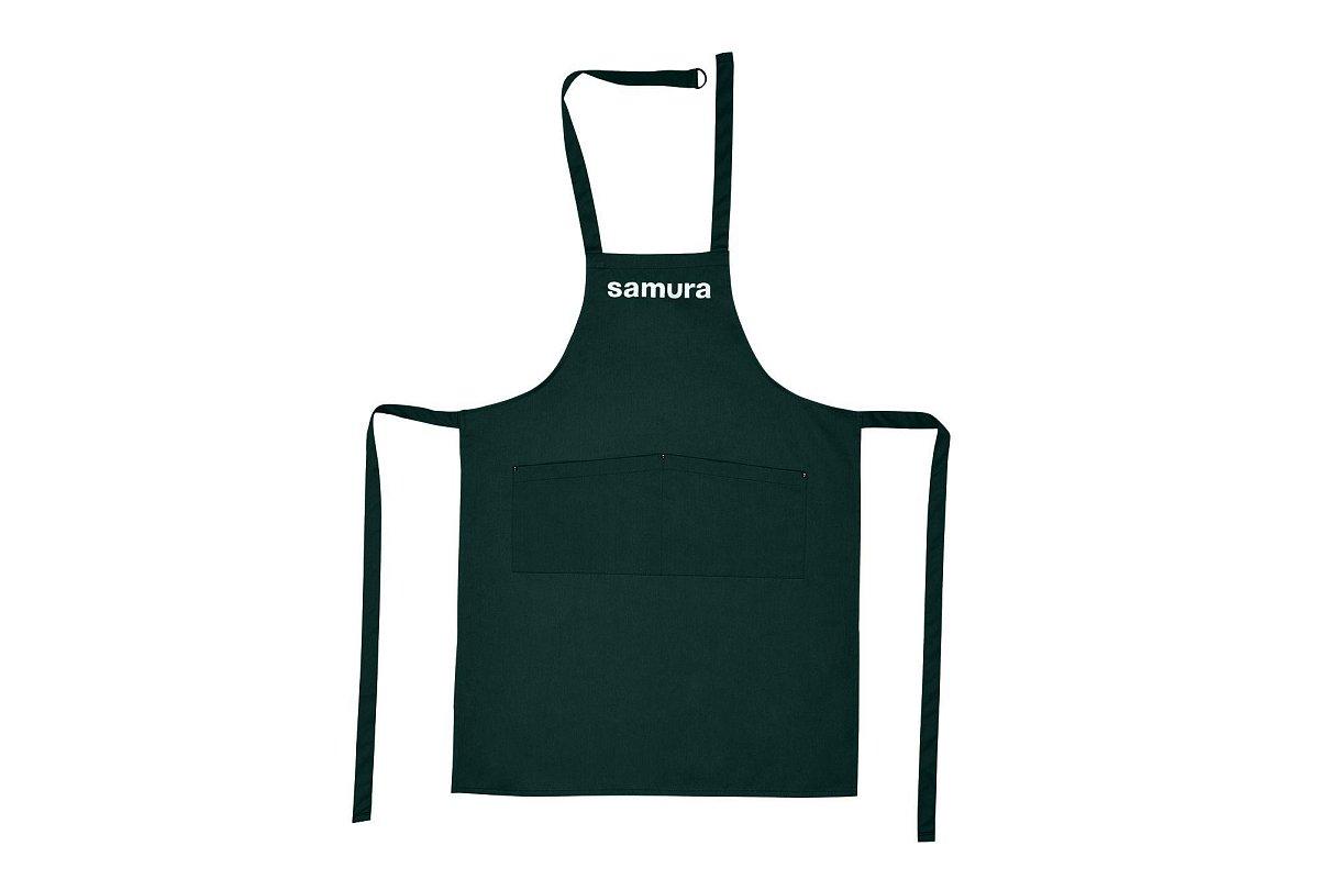 Кухонный фартук "темно-зеленый" Samura Большой "L" SAP-01DGR