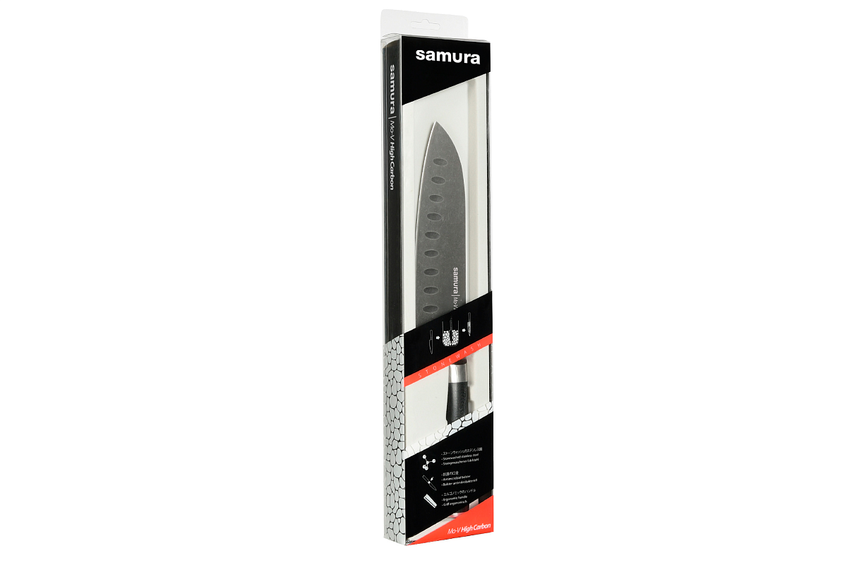 Сантоку Samura Mo-V Stonewash SM-0094B