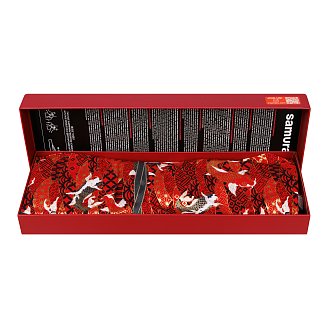 SBL-0220 Набор из 3 кухонных ножей "Samura BLACKSMITH" (23, 43, 95), AUS-8, микарта