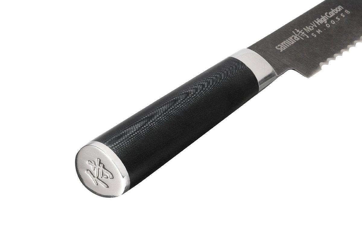 Нож для хлеба Samura Mo-V Stonewash SM-0055B/K