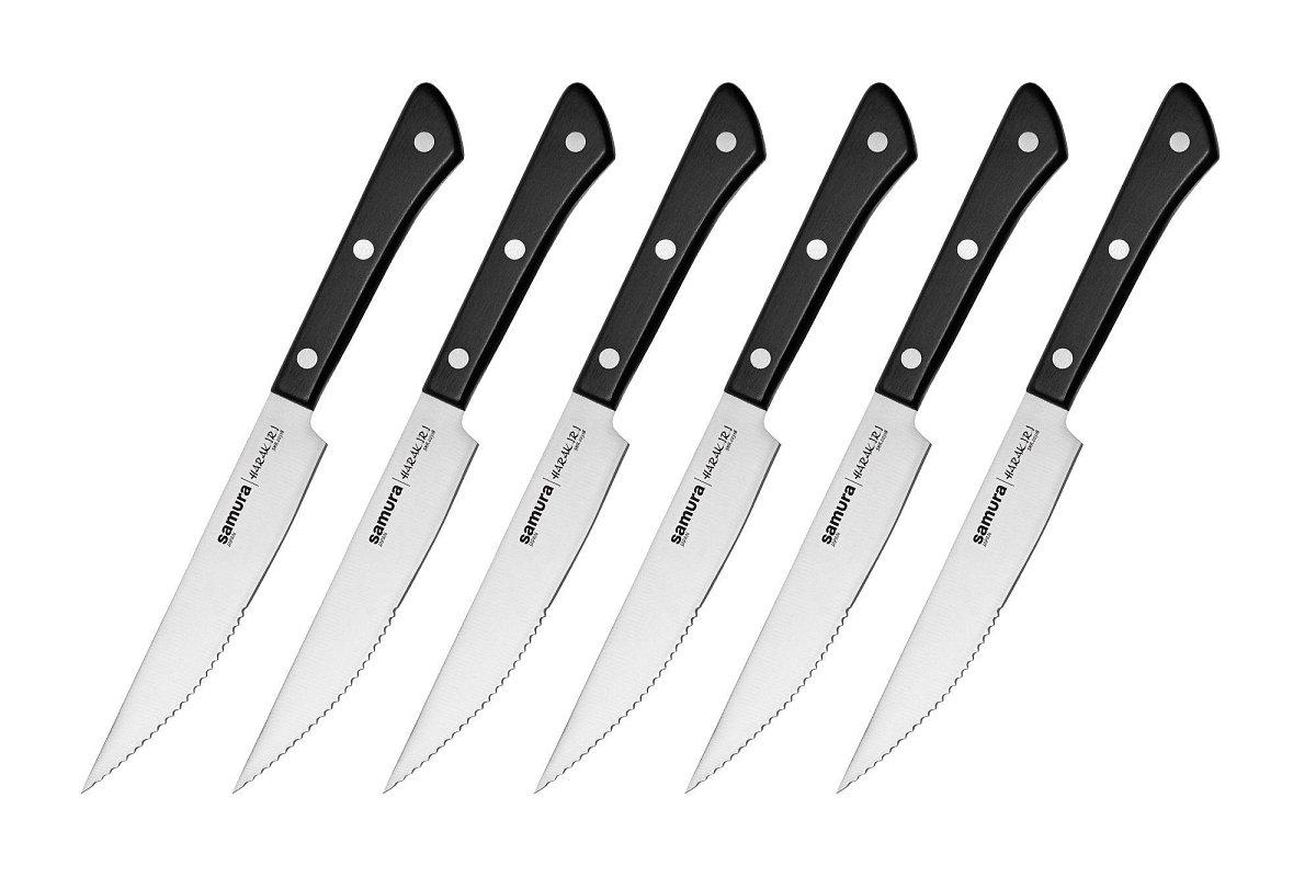 Набор стейковых ножей Samura Harakiri SHR-0260B (Повреждена упаковка)