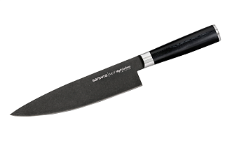 SM-0085B Нож кухонный "Samura Mo-V Stonewash" Шеф 200 мм, G-10