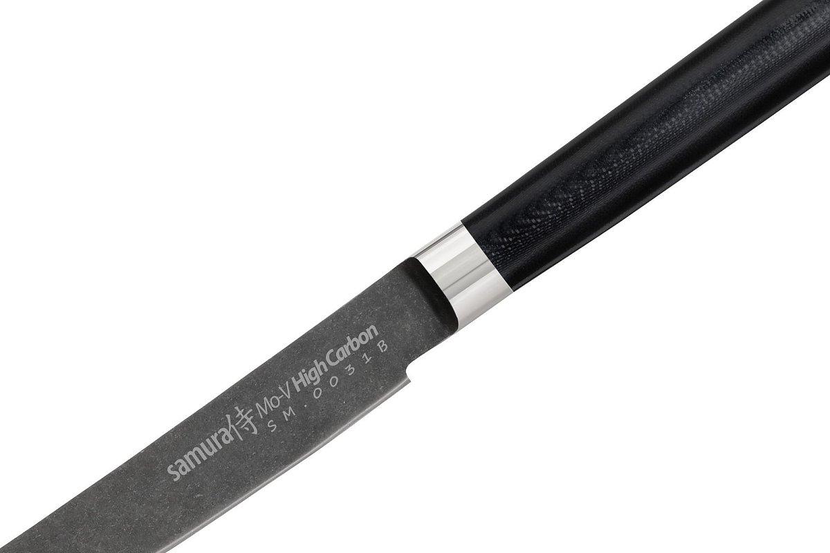 Стейк-нож Samura Mo-V Stonewash SM-0031B/K