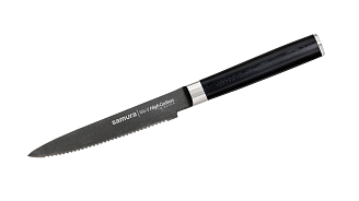 SM-0071B Нож кухонный "Samura Mo-V Stonewash" для томатов 120 мм, G-10