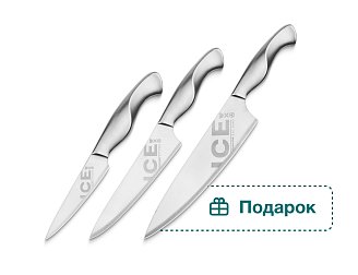 SIC-0220 Набор из 3 ножей "Samura ICE" (10,23,85), AUS-8, нерж. сталь