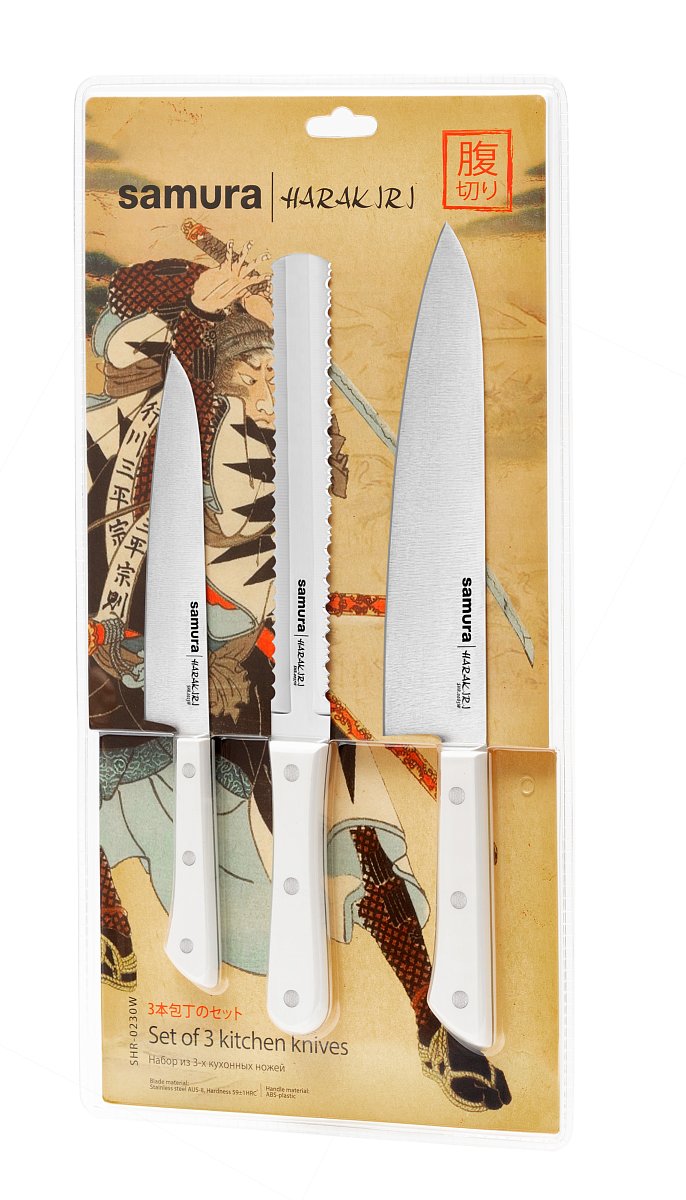 Белая рукоять Samura SHR-0230W