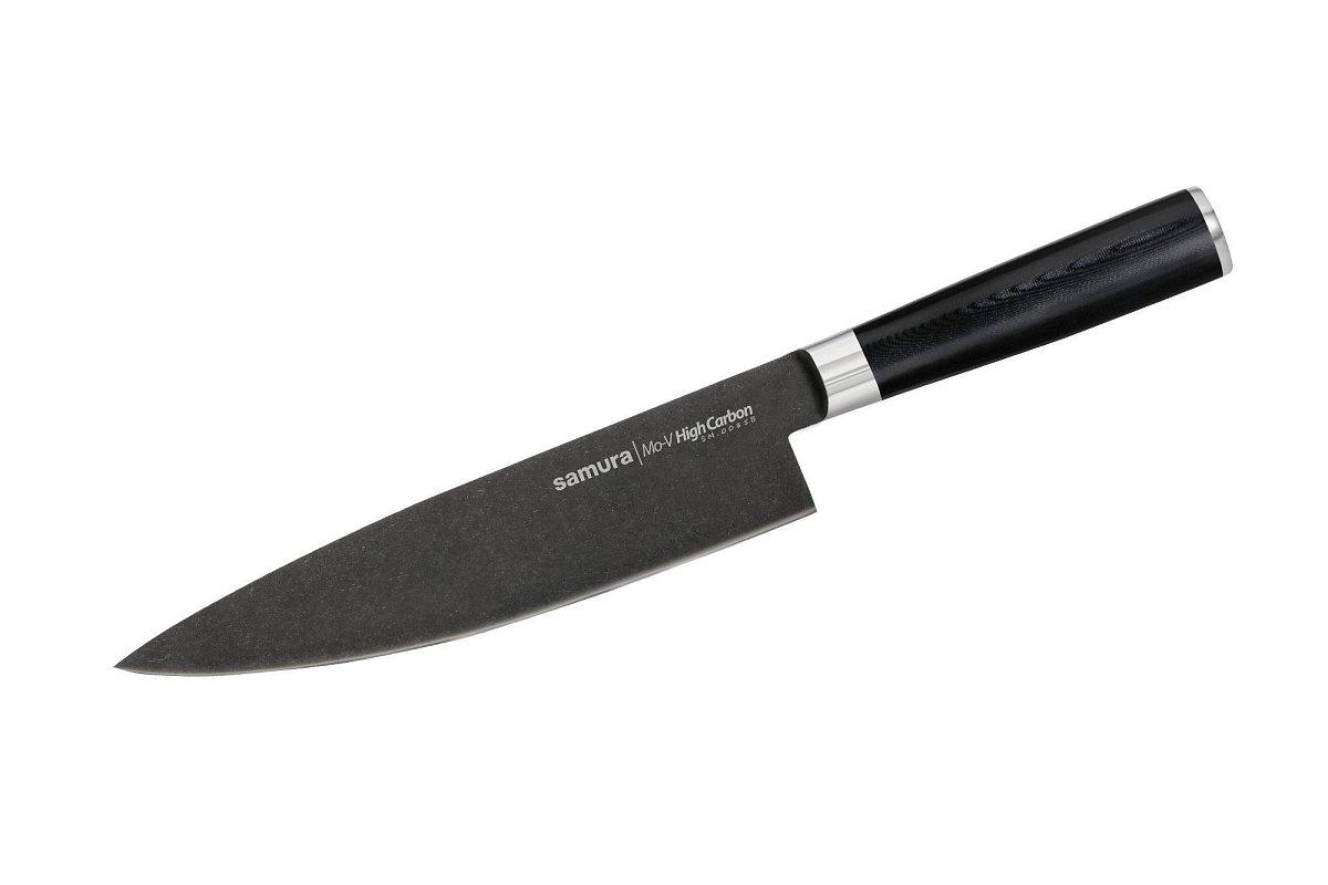 Шеф нож Samura Mo-V Stonewash SM-0085B