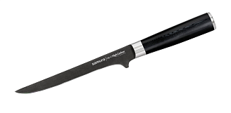 SM-0063B Нож кухонный "Samura Mo-V Stonewash" обвалочный 165 мм, G-10 