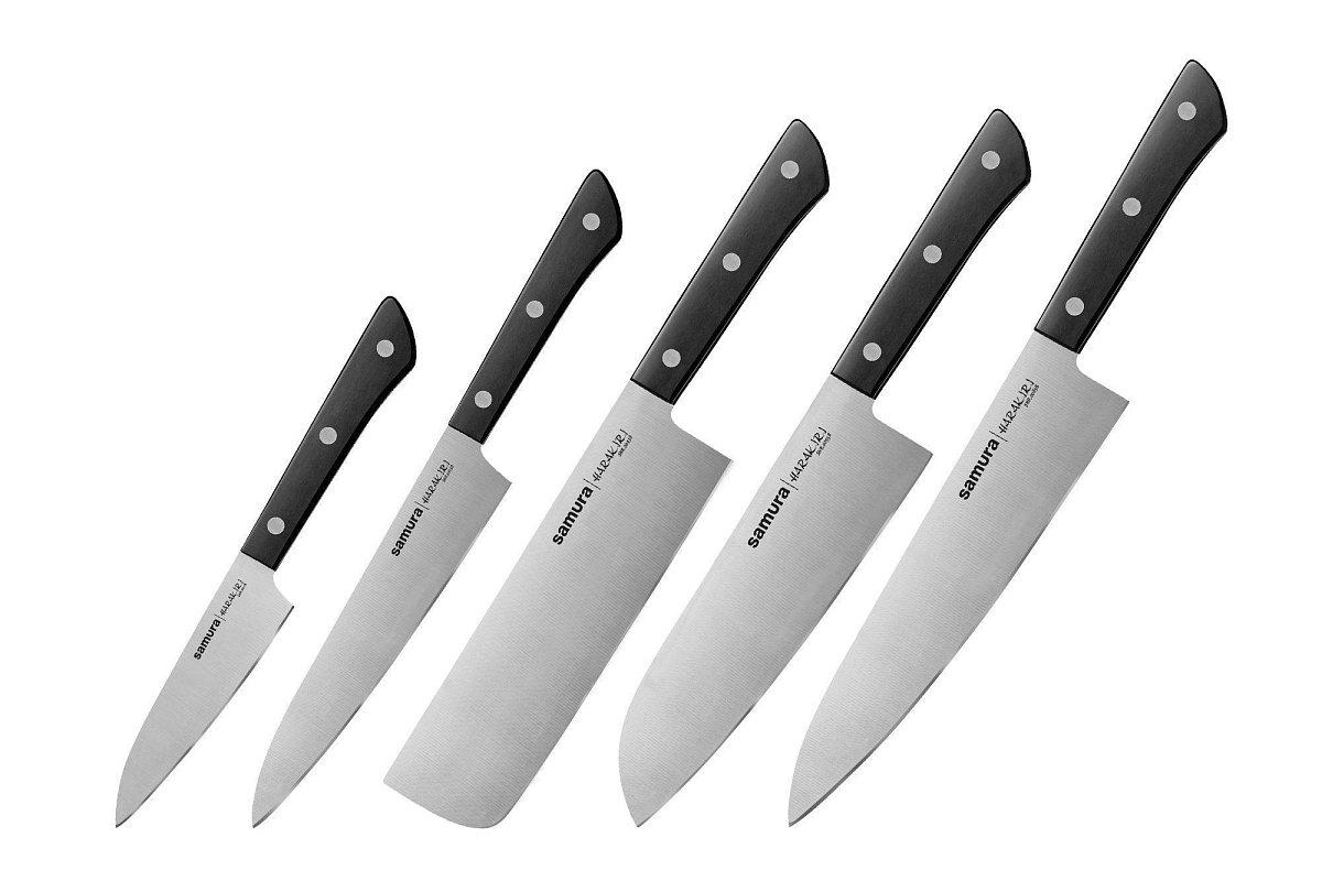 Набор из 5-и ножей Samura Harakiri SHR-0250B (Повреждена упаковка)