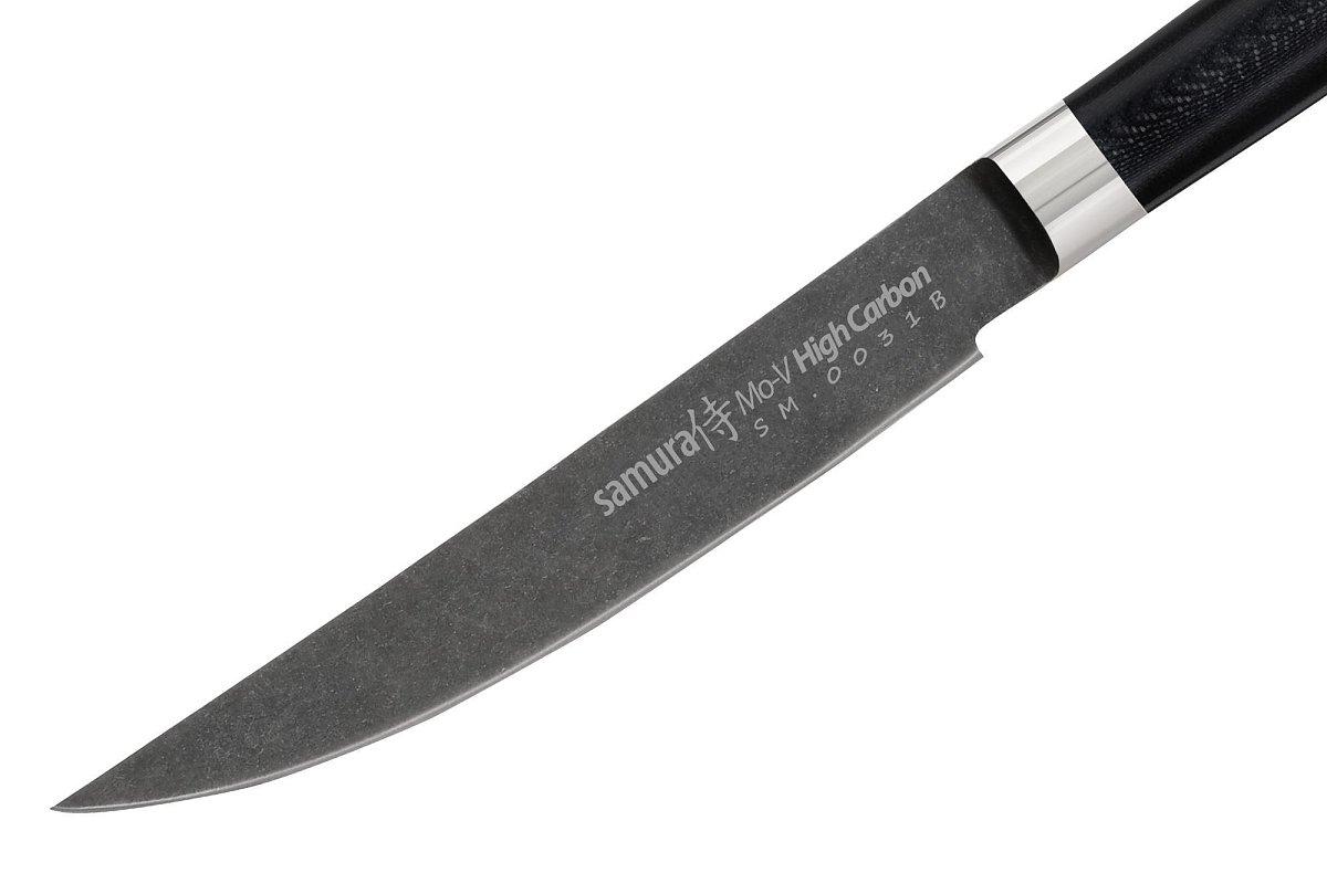 Стейк-нож Samura Mo-V Stonewash SM-0031B/K