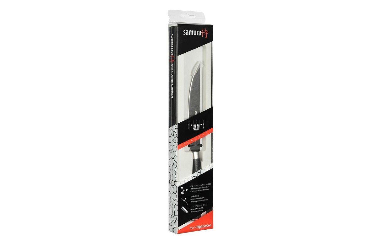 Стейк-нож Samura Mo-V Stonewash SM-0031B/K