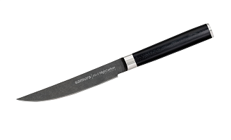 SM-0031B Нож кухонный "Samura Mo-V Stonewash" для стейка 120 мм, G-10 