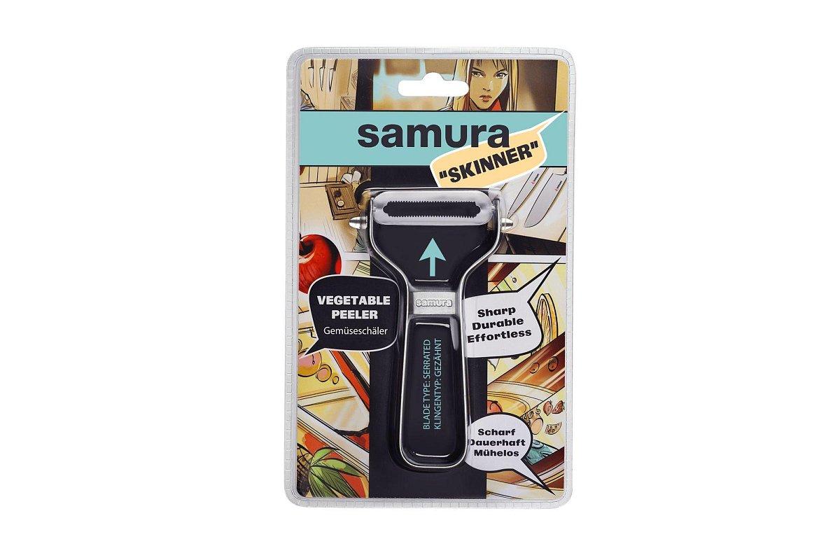 Овощечистка с серрейтором для нарезки слайсов Samura SVP-01S