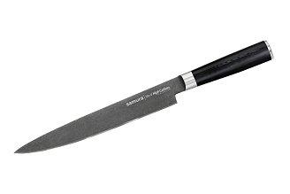 SM-0045B Нож кухонный "Samura Mo-V Stonewash" для нарезки 230 мм, G-10 (Уценка, повреждена упаковка)