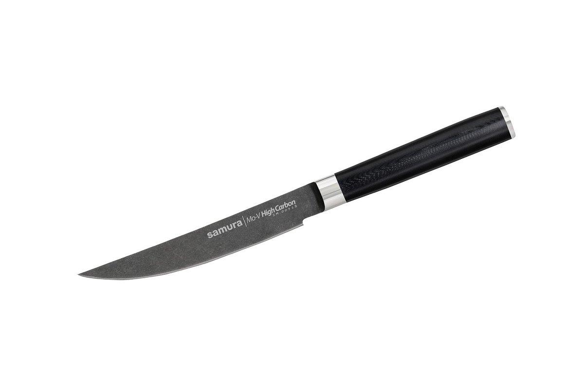Стейк-нож Samura Mo-V Stonewash SM-0031B/K