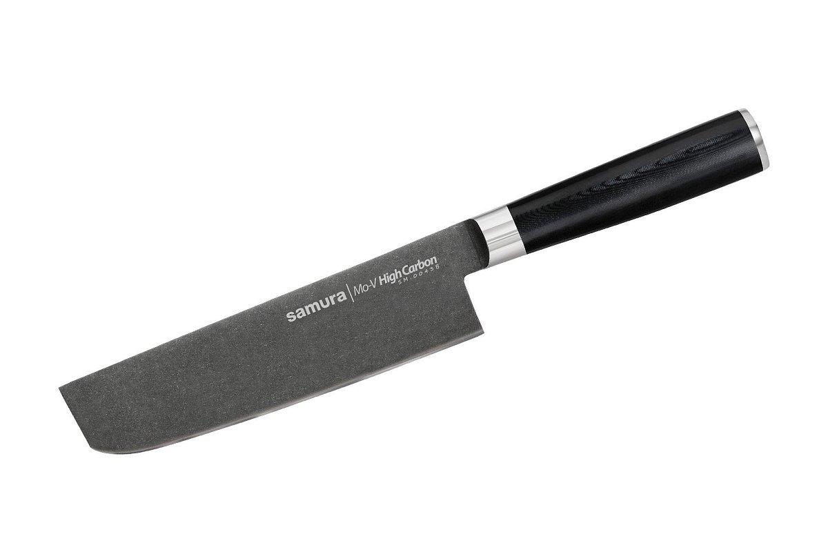 Японский топорик Накири (Уценка, повреждена упаковка) Samura Mo-V Stonewash SM-0043B