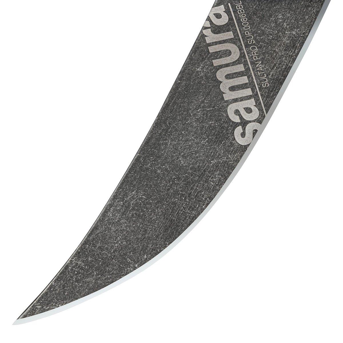 Нож кухонный Samura SULTAN PRO SUP-0086BBL с галтовкой