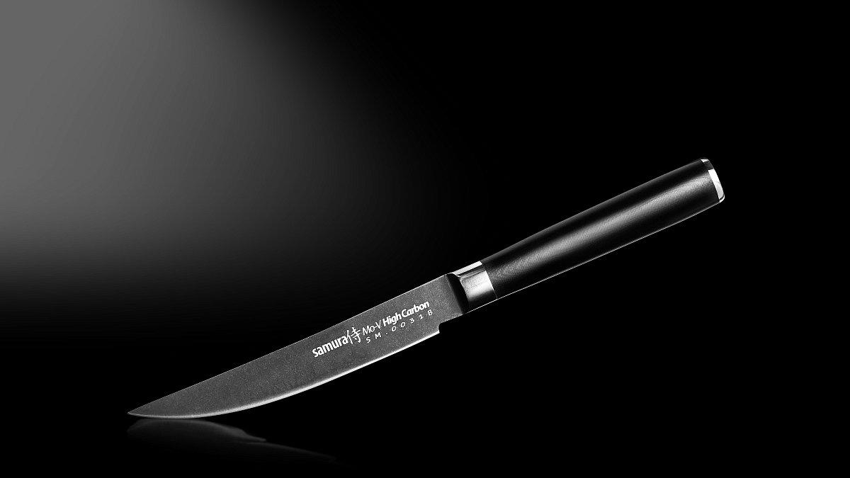 Стейк-нож Samura Mo-V Stonewash SM-0031B/K